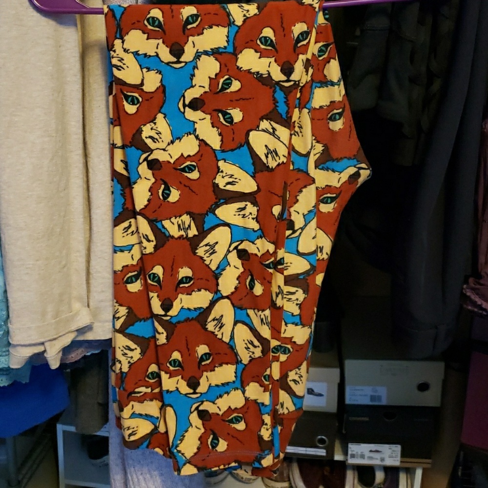 Fox faces TC lularoe leggings